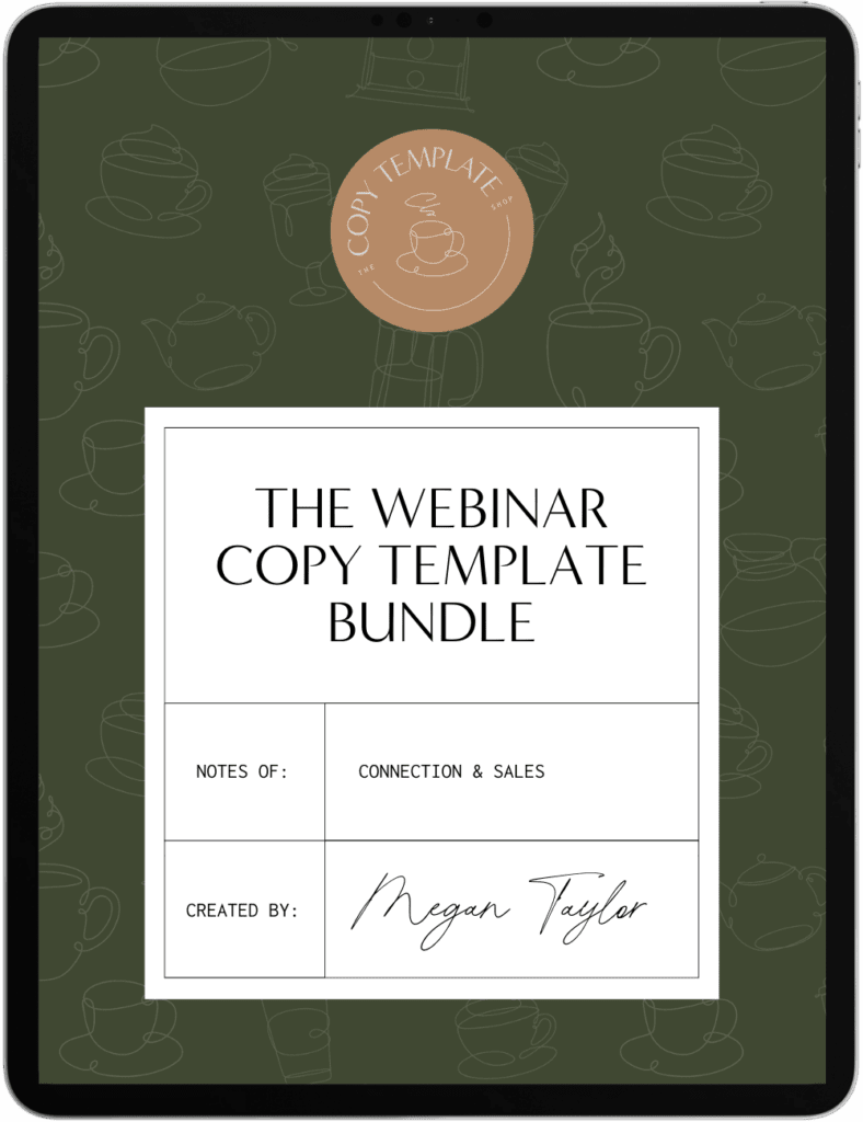 Sales Page Copy Templates by Megan Taylor Sales Page Copy Templates by Megan Taylor