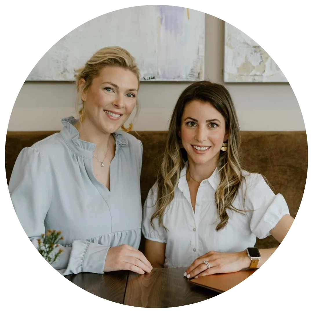 Julie Connelly of TheSleepyHeadCoach.com and her partner, Strongly Brewed Websites student who doubled her revenue