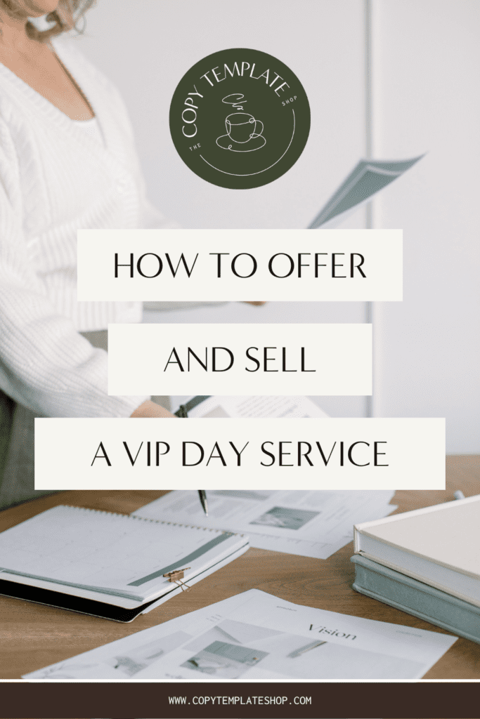 How to offer and sell a VIP day service