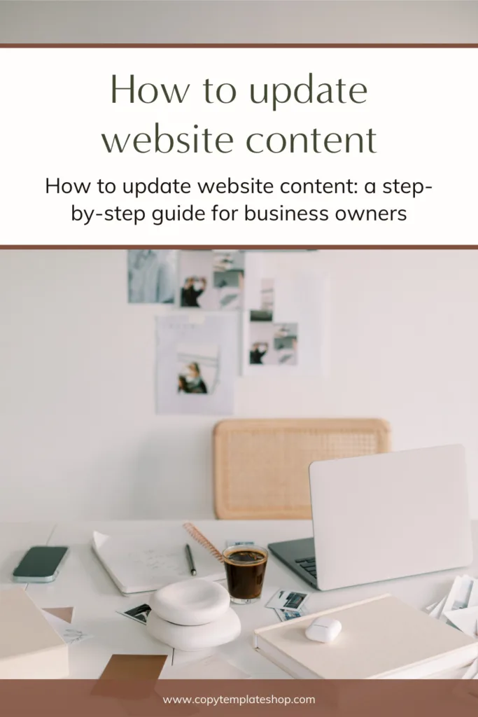how to update website content