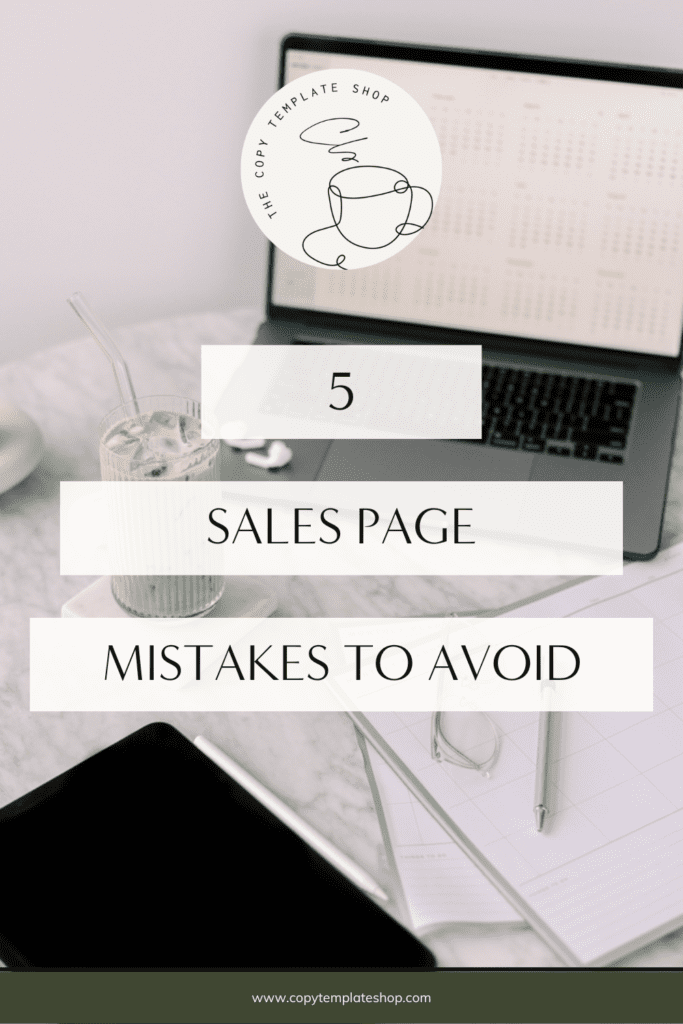 5 Sales Page Mistakes to Avoid for Conversions