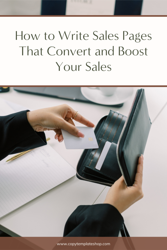 How to Write Sales Pages That Convert and Boost Your Sales