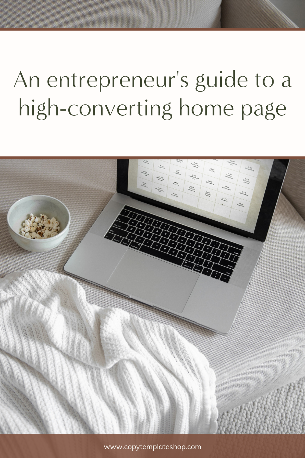 An entrepreneur's guide to a high-converting home page