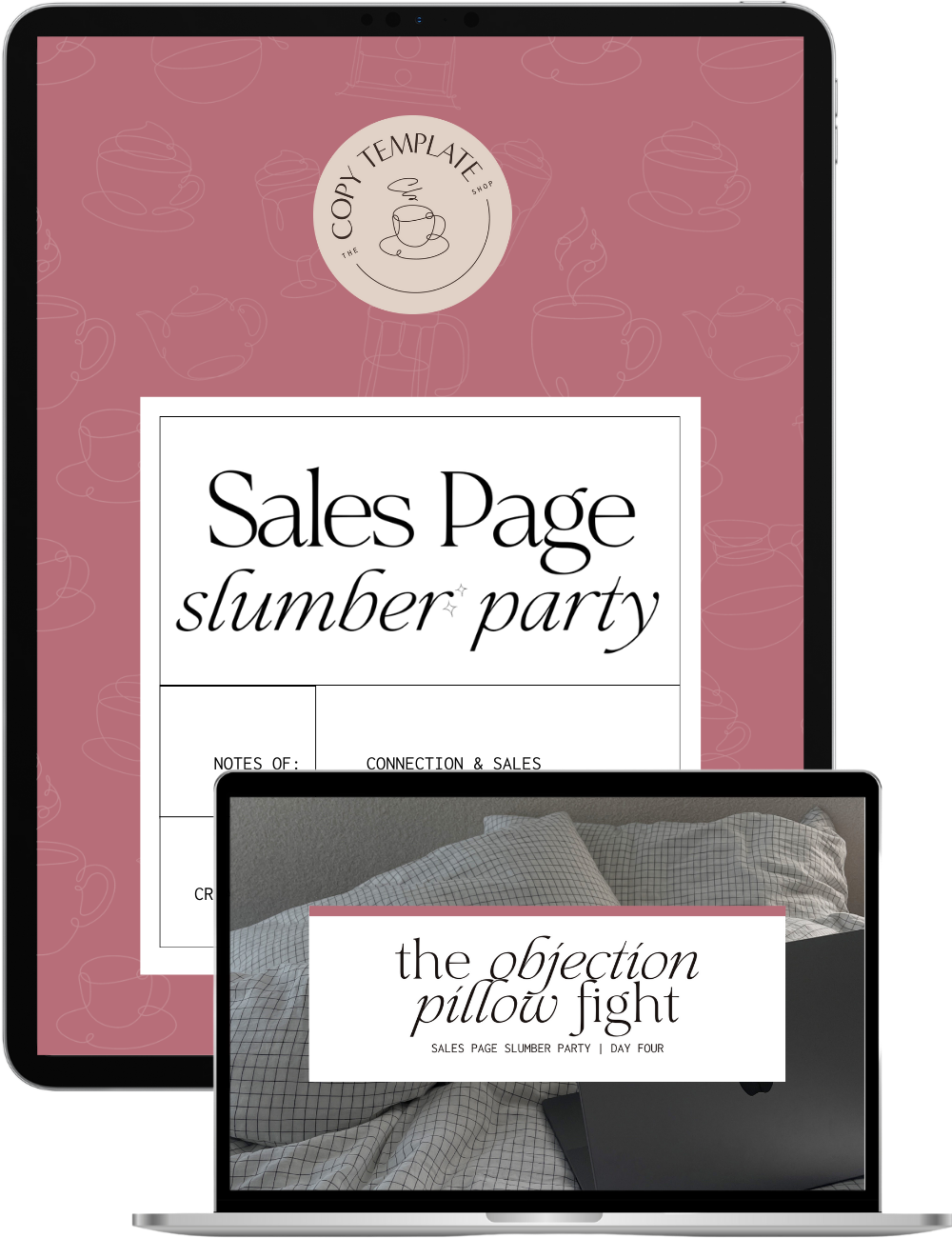 sales page slumber party product image