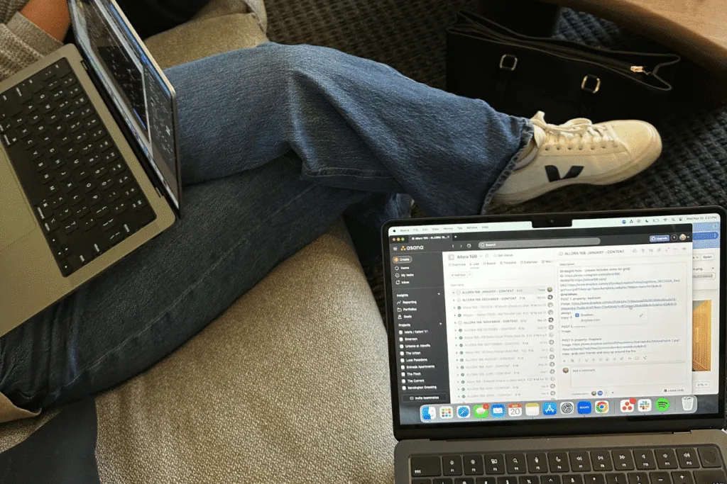 online service providers working on their client onboarding process at a coffee shop