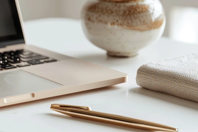 iPad and pink mug on a marble desk — what is a sales page and how to write one that converts