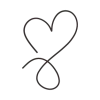 line drawn heart