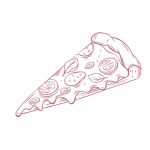 pizza icon pink